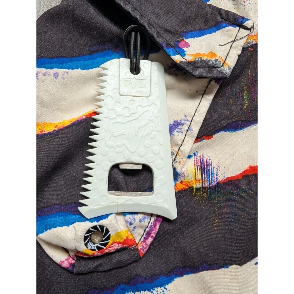 Y2K FOX Board Shorts Cargo Pocket Swim Trunks Mens Size 33 With Bottle Opener - Picture 2 of 9